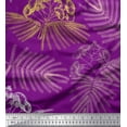 thumbnail image 1 of Soimoi Rayon Fabric Leaves & Floral Flower Fabric Prints By Yard 56 Inch Wide, 1 of 3