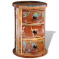 thumbnail image 1 of vidaXL Reclaimed Cabinet with 3 Drawers Solid Wood, 1 of 5