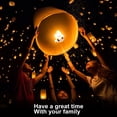 thumbnail image 4 of Biodegradable Chinese Lanterns 20 Pack, Eco-Friendly Wishing Lantern, 4 of 7
