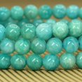 thumbnail image 4 of Bracelet Extensible Unisexe en Perles Rondes de 6 mm avec Pierre Précieuse d'Amazonite Brésilienne Naturelle 7 Pouces, 4 of 5