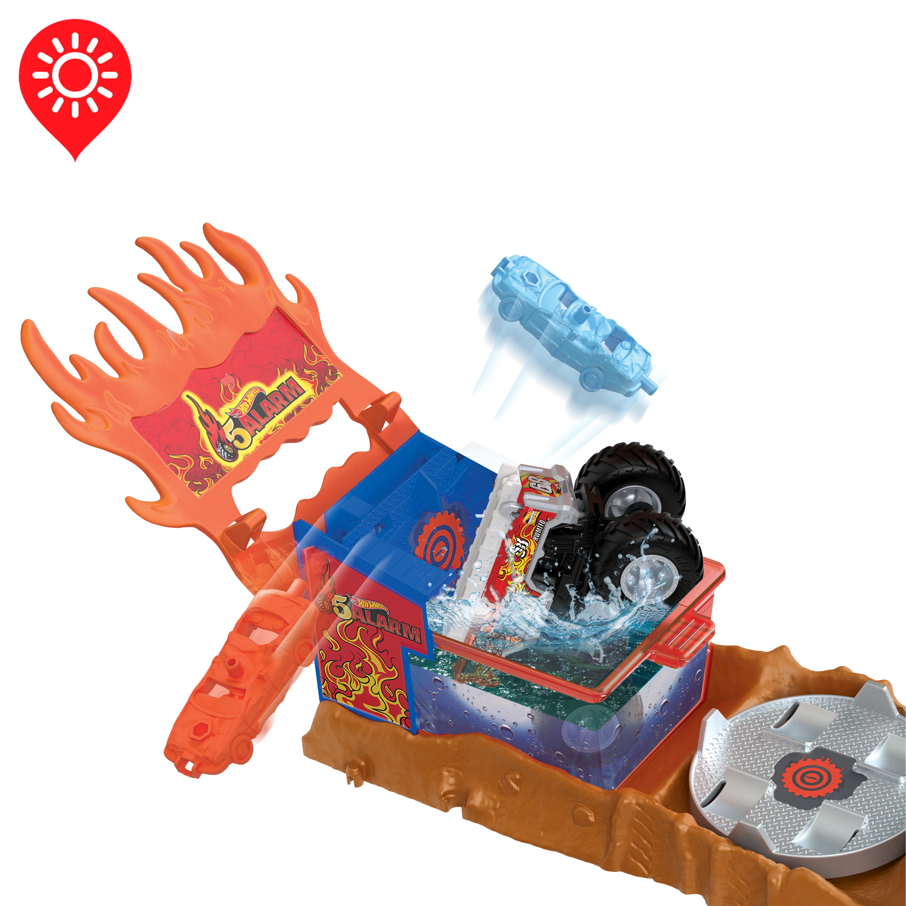 Hot Wheels-Coffret Véhicule de secours 5 Alarm-Color Shifters