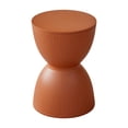 thumbnail image 1 of Lipstore Tabouret Rond pour les Pieds Tabouret Moderne pour Changer de Chaussures pour Chambre de Bébé Salon Salle de Jeux Brun Rouge, 1 of 8