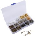 thumbnail image 4 of Brass Rivets,363Pcs Leather Rivets Set Double Cap Rivets Leather Rivets Expertly Crafted, 4 of 8