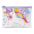 thumbnail image 1 of Pen + Gear Clear Flat Pencil Pouch with Unicorn Clouds Design, 1 of 6