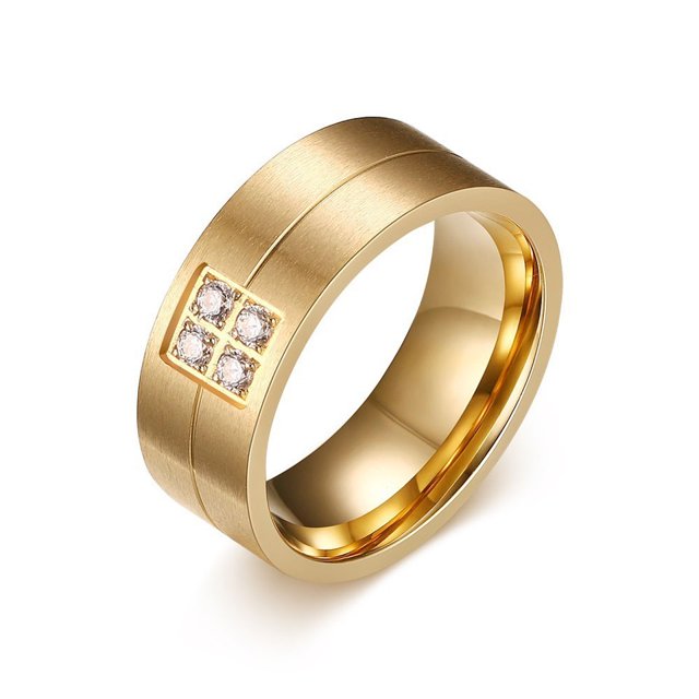 Bagues de Mariage pour Femmes Homme Bling CZ Incrustation de Pierre Alliance Promesse Amour