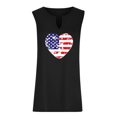 thumbnail image 3 of Birdeem Débardeur d'Été Oversize pour Femmes, Imprimé, à Col en V, Sans Manches, T-Shirt, Hauts Grande Taille, 3 of 7