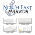 thumbnail image 2 of NEH Twin Eye Ribbed Boat Pontoon Fender 6.5" x 23" 4pcs Inflatable Vinyl Mooring Bumpers Guard Dock Docking - White, 2 of 3