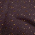 thumbnail image 1 of oneOone Cotton Silk Brown Fabric Line Drawing Leaf Sewing Material Print Fabric By The Yard 42 Inch Wide, 1 of 4