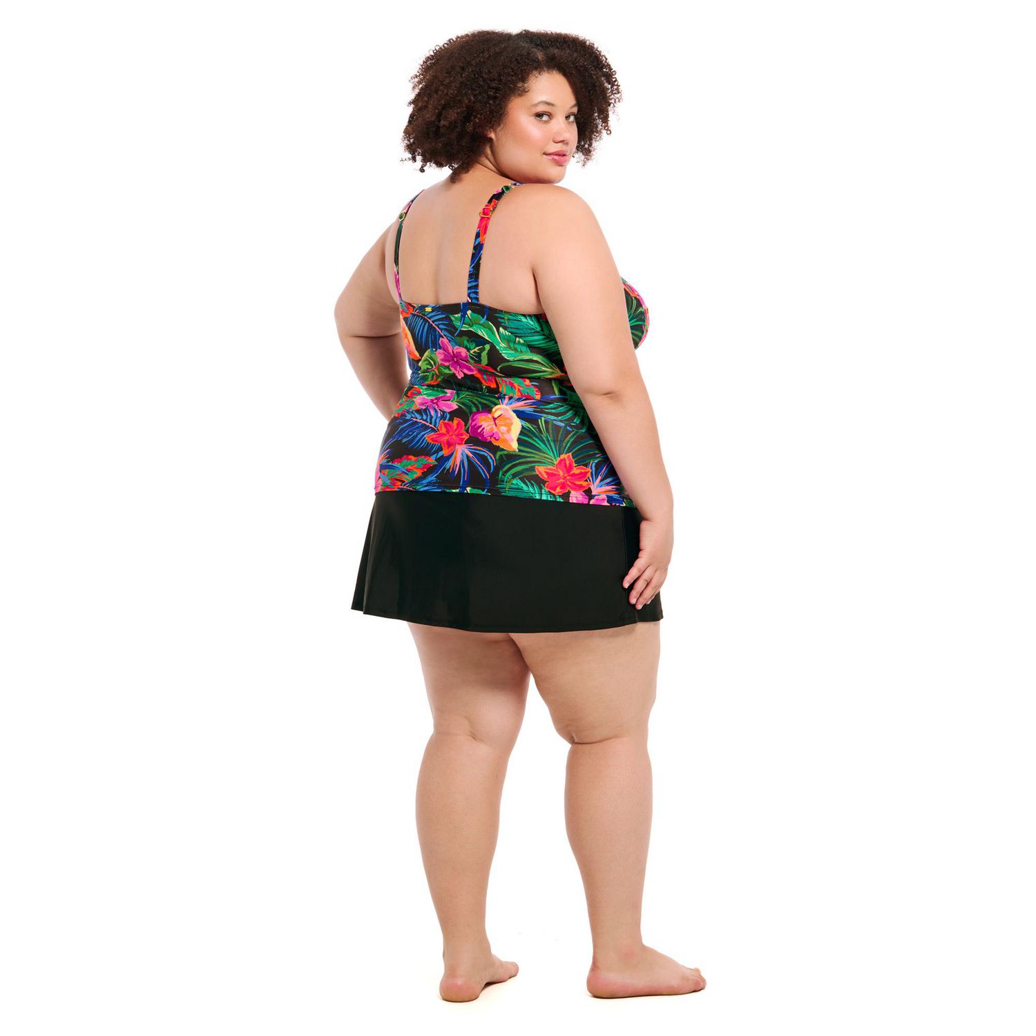 Krista Plus Haut de maillot bain tankini à décolleté en cœur croisé pour femme