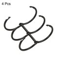 thumbnail image 3 of Unique Bargains 1.18' Dia. 3 Circle Detachable Metal Binder Rings Loose Leaf Rings, Black 4 Pack, 3 of 6
