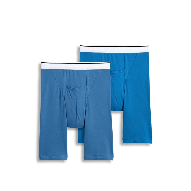 Jockey Caleçon Mi-Cuisse pour Hommes avec Pochette 10 Po - Lot de 2