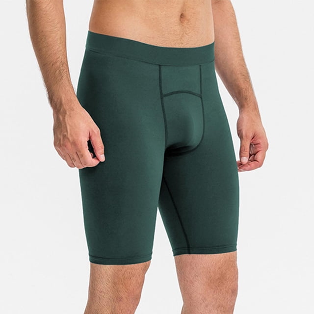 Styesk Mens Shorts Men's Solid Color Fitness Training Breathable Sports Leggings