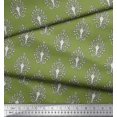 thumbnail image 3 of Soimoi Rayon Fabric Leaves,Floral & Paisley Block Printed Fabric 1 Yard 56 Inch Wide, 3 of 3