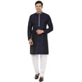 thumbnail image 1 of Kurta Pyjama pour Homme Vêtements Inde Mariage Fête (Bleu, m), 1 of 5
