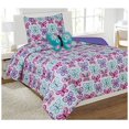 thumbnail image 1 of Fancy Linen Girls Comforter Set Butterfly Blue/Turquoise Purple New # Butterfly Blue (Twin Comforter), 1 of 2