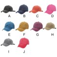 thumbnail image 4 of Cotton Baseball Cap Solid Color Dome Sun Protection Fashionable Replacement Breathable Easy Matching Outdoor Adjustable Sunproof Hat Headgear Pink, 4 of 9