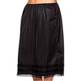 thumbnail image 1 of Jupon Demi-Long Taille pour Femmes sous Robe Jupe Longue en Dentelle Noire et Blanche, 1 of 2