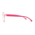thumbnail image 4 of Child Size Round Thin Plastic 100% Blue Light Flitering Computer Glasses Pink, 4 of 4