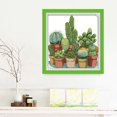 thumbnail image 2 of veasfak Cactuses Cross Stitch s Advanced Patterns for Beginners Kids 14CT 34x35cm, 2 of 9