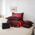 thumbnail image 5 of Ensemble de Couette Grand Voiture de Sport, 7 Pcs en Microfibre Douce avec Lumières Néon Rouges, Couettes avec Drap-Housse, Drap Plat, 2 Couvre-Oreillers et 2 Taies d'Oreiller - Ensembles de Literie Véhicule de Sport Extrême, 5 of 5