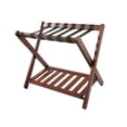 thumbnail image 4 of Langgg Folding Luggage Rack Suitcase Stand Multifunctional Sturdy with Nylon Straps Brown 68x45x55cm, 4 of 6