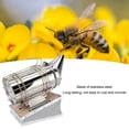 thumbnail image 3 of Stainless Steel Beehive Smoker Stable Smoke Generation, Portable Design for Calming Bees, Exquisite Beekeeping Equipment with Filter for Beekeeper Tool, 3 of 7