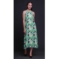 thumbnail image 4 of Bimba Robe de Plage d'Été pour Femme, Dos Nu, Col Licou, Soirée, Medium à Fleurs, 4 of 6