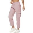 thumbnail image 2 of iHPH7 Joggers pour Femmes Pantalons Cargo de Randonnée Femmes Pantalons à Séchage Rapide Femmes Pantalons Amples Pantalons Taille Haute pour Femmes Pantalons Cargo Femmes Pantalons Cargo pour Femmes avec Poches Rose TG, 2 of 7