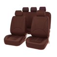 thumbnail image 1 of Wisewang Car Seat Covers Front Rear Seat Covers Headrest Protector for Minivan Coffee 9 pcs, 1 of 6