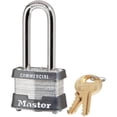 thumbnail image 1 of Master Lock 3LH 1.5 in. Laminated Steel Keyed Padlock with 2 in. Shackle, 1 of 7