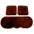 thumbnail image 2 of Openpig Housse de Siège Imitation Coussin de Siège Intérieur Plus Velours Épais Chaud Ensemble Trois Pièces, 2 of 3