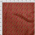 thumbnail image 4 of oneOone Polyester Spandex Red Fabric Kalamkari Sewing Craft Projects Fabric Prints By Yard 56 Inch Wide, 4 of 5