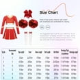thumbnail image 5 of Sxiwei Kids Girls Cheerleading Uniform Cheer Outfits Metallic Patchwork Competition Performance Costume D02 14, 5 of 5