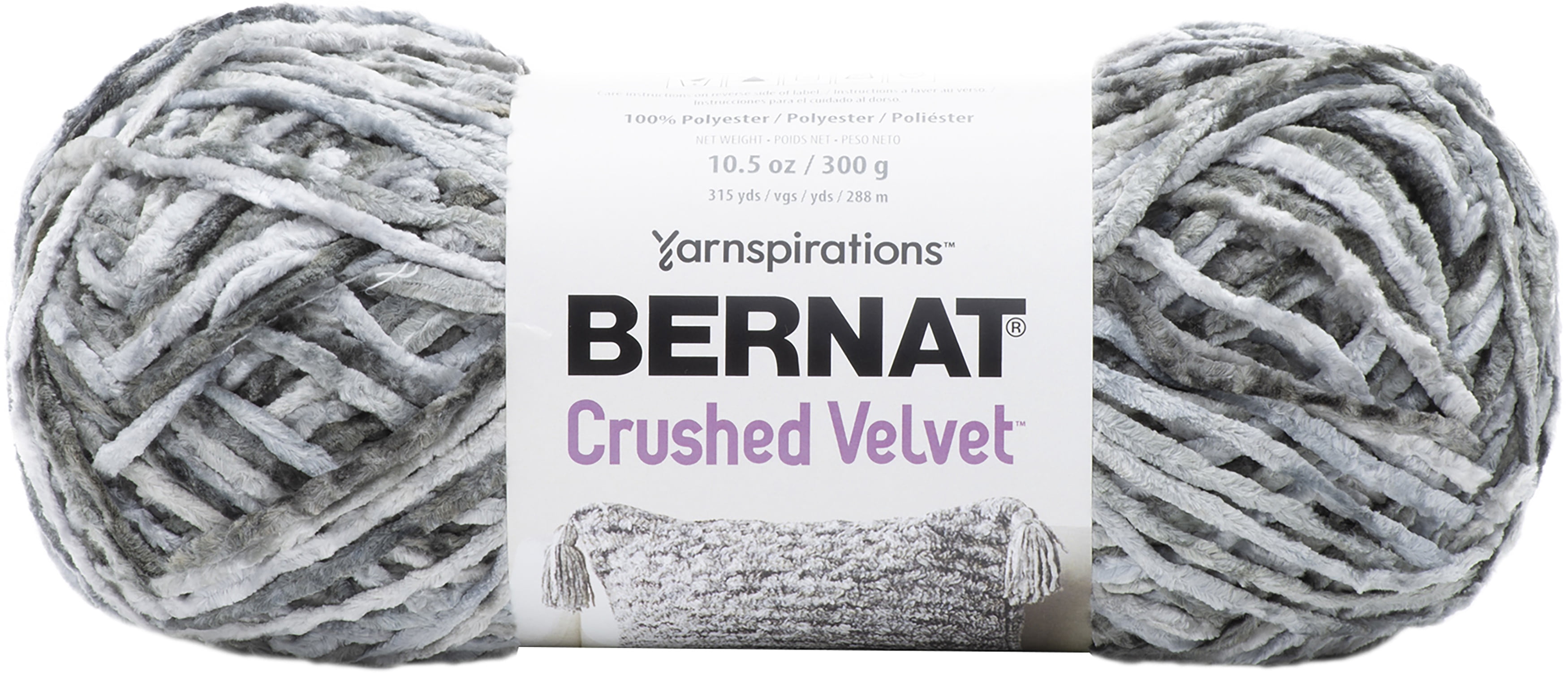 Bernat® Fil Écrasé Velvet™, Polyester #5 Volumineux, 10,5 Oz/300 G, 315 Yards