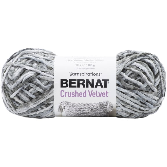 Bernat® Crushed Velvet™ Yarn, Polyester #5 Bulky, 10.5oz/300g, 315 Yards