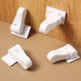 thumbnail image 4 of OUNONA Home Safety 8Pcs White ABS Door Handle Locks for Child Proofing, 4 of 8
