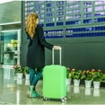 thumbnail image 4 of Green Stretch Fabric Luggage Case Cover for 1820 Inches Suitcases, Perfect for Travel Protection, 4 of 6