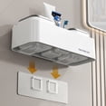 thumbnail image 4 of Toothbrush Holder for Bathroom Wall Mounted with Toothbrush Cup | Adhesive Toothbrush Toothpaste Organizer for Tiles Glass Metal | Bathroom Accessories for Toothbrush and Toothpaste Storage, 4 of 9