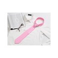 thumbnail image 5 of INSPIRE CHIC Men's Solid Color Narrow Stripes Necktie Graduation Suit Formal Ties Pink, 5 of 5