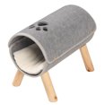 thumbnail image 2 of Elevated Cat Tunnel, Soft Safe Detachable Cat Tunnel Bed Grey Felt  For Room For Living Room, 2 of 8