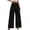 Black, variant on Timegard Wide Leg Pants Women High Waist Ruched Solid Color Suit Pants Casual Work Loose Trousers Summer