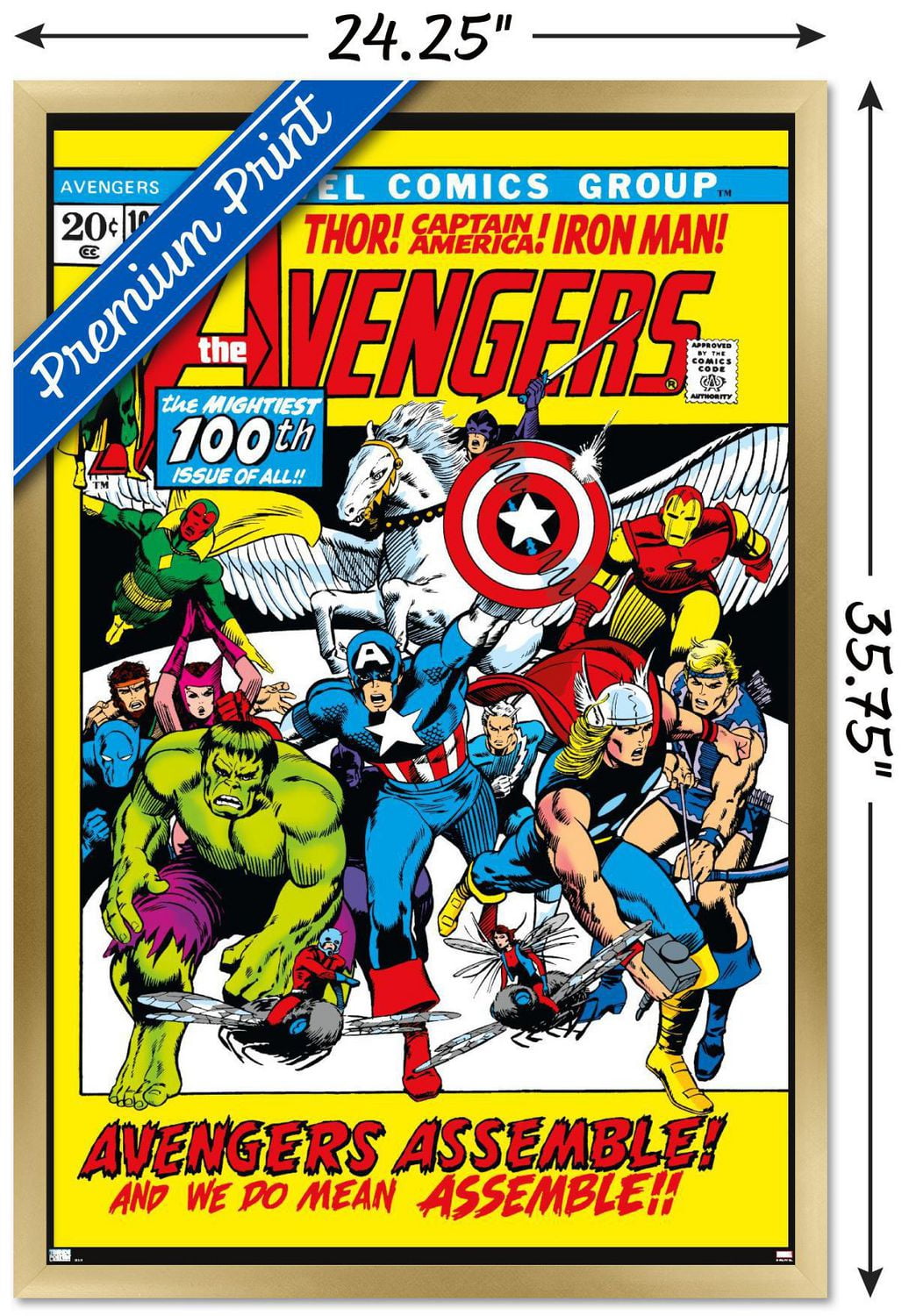 Marvel Comics - Avengers #100 Wall Poster