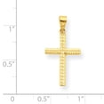 thumbnail image 2 of 10K Yellow Gold Diamond Cut Cross Pendant, 2 of 2