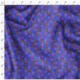 thumbnail image 4 of Soimoi Blue Velvet Fabric Shells Ocean Print Fabric by the Yard 58 Inch Wide, 4 of 6