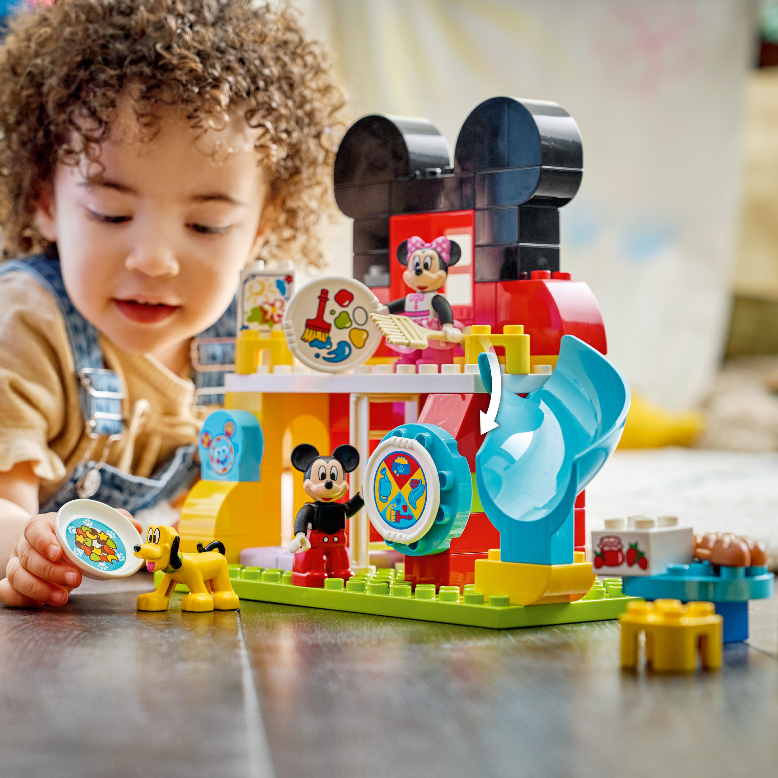 LEGO DUPLO Disney Mickey Mouse Clubhouse with Minnie & Pluto Building Toy - Fine Motor Skill Toy for Toddlers, Ages 2+ - Mickey Mouse Toy for Boys & Girls - Birthday Gift for Kids - 10465