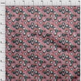 thumbnail image 4 of oneOone Cotton Flex Orange Fabric Asian Japanese Koi Fish with Abstract Flower Dress Material Fabric Print Fabric by The Yard 40 Inch Wide, 4 of 4