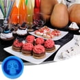 3D Skull Silicone Mold for Halloween Baking, Cupcake Muffin Tray for ...