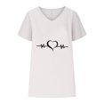 thumbnail image 4 of LSLJS T-shirts à Col en V pour Femmes Mode Confortable Blouses Féminines Hauts, Débardeurs pour Femmes, 4 of 6