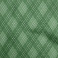 thumbnail image 1 of oneOone Cotton Jersey Green Fabric Check Sewing Craft Projects Fabric Prints By Yard 58 Inch Wide, 1 of 5