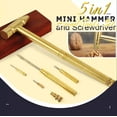 thumbnail image 1 of PEONAVET Copper Hammer 5 In 1 Mini Multifunction Copper, Multifunctional Screwdriver Mini Copper, 1 of 9